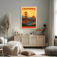 California The Golden State Poster