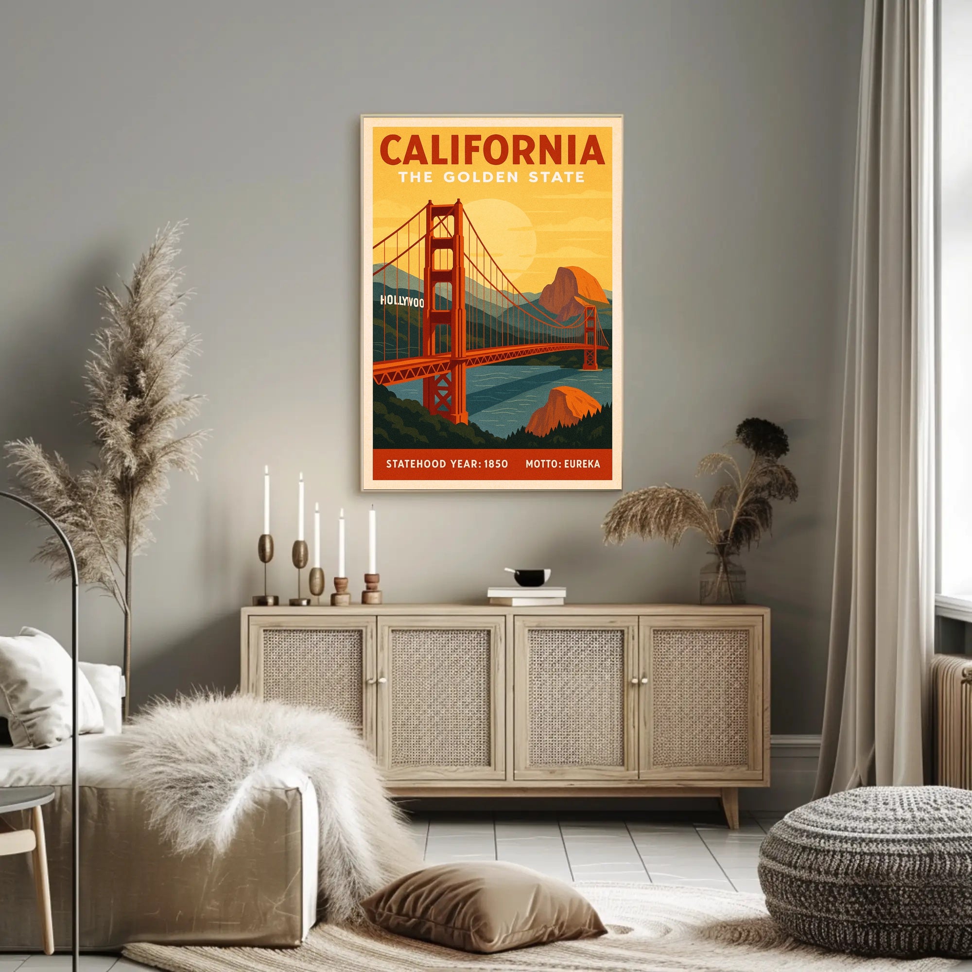 California The Golden State Poster