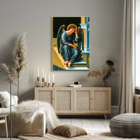 Contemplative Angel Poster
