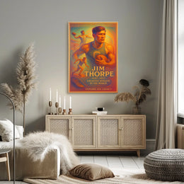 Celebrating a Legend The Greatest Athlete Jim Thorpe Poster