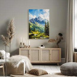 Slovakia High Tatras Mountain Landscape Scenic Poster
