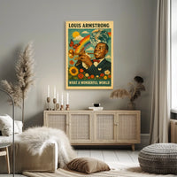 Louis Armstrong What a Wonderful World Poster