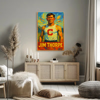 Jim Thorpe Athletic Icon Poster