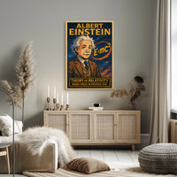 Albert Einstein Relativity Vintage Poster