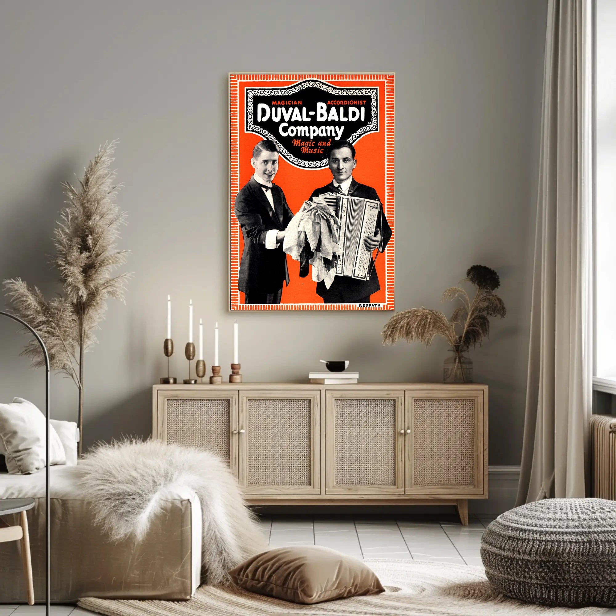 Duval-Baldi Magic and Music Vintage Entertainment Poster