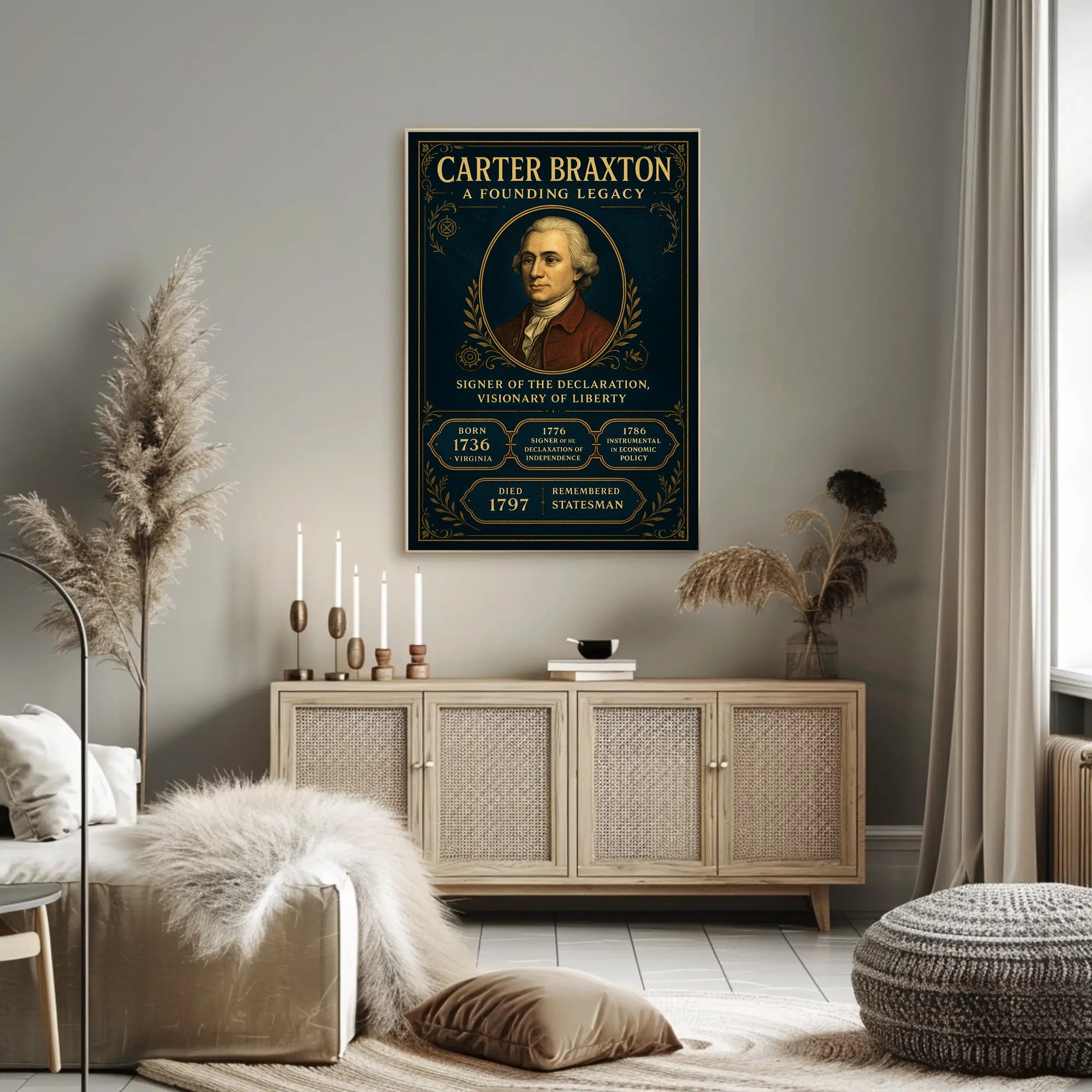 Carter Braxton A Founding Legacy Poster PosterGoat