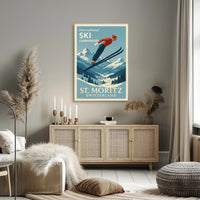 International Ski Championships at St. Moritz Poster
