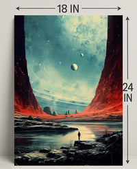 Cosmic Landscape Exploration Poster PosterGoat