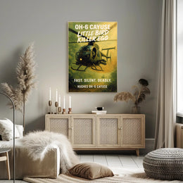 Hughes OH-6 Cayuse Little Bird Killer Egg Poster PosterGoat