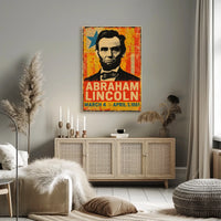 Abraham Lincoln 16th President of the United States Street Art Mashup Poster