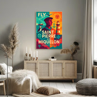 Fly to Saint Pierre and Miquelon Poster