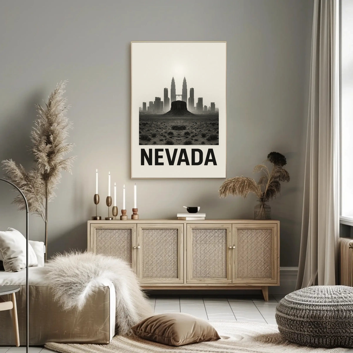 Nevada Urban Meets Desert Poster