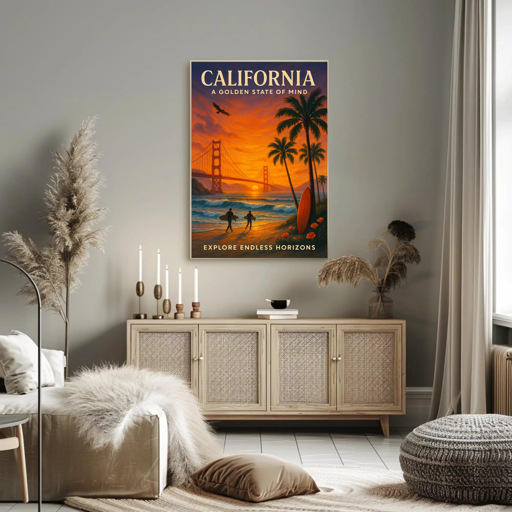 California Golden State Of Mind Poster