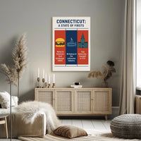 Connecticut A State Of Firsts Poster