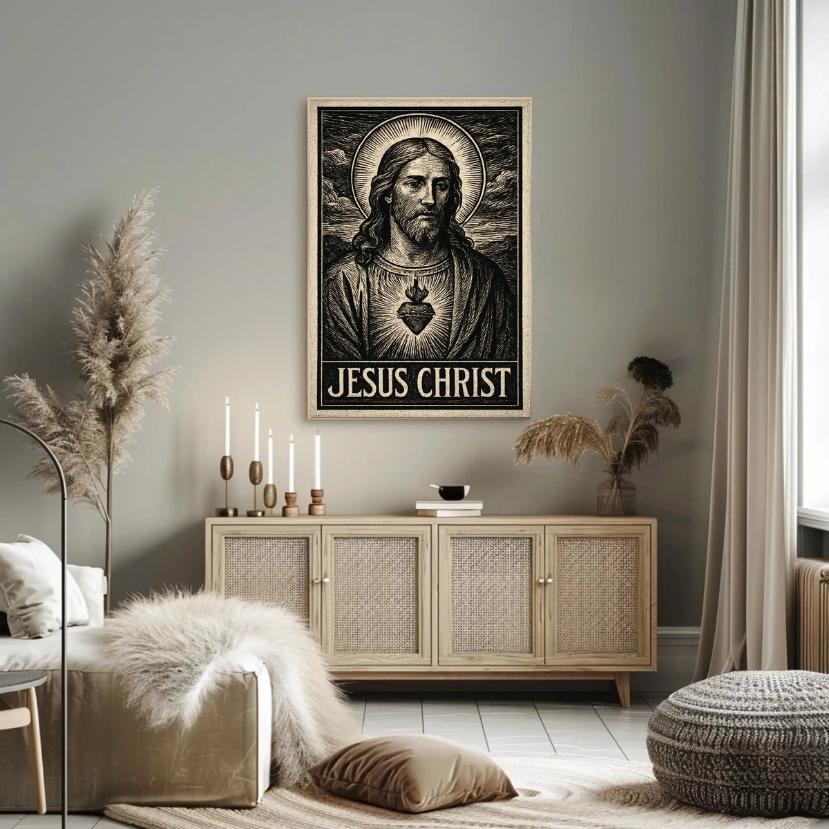 Jesus Christ Illustration Poster
