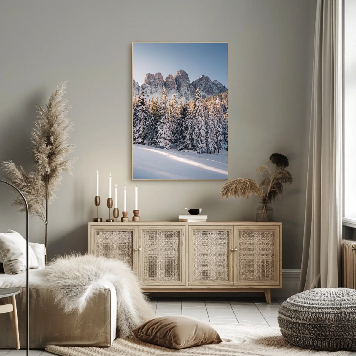 Breathtaking Winter Scene in a National Park Poster