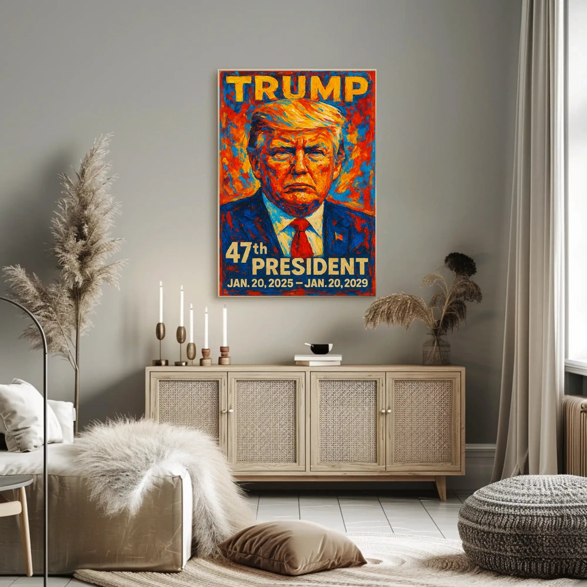 Donald Trump The Colorful Commander Poster
