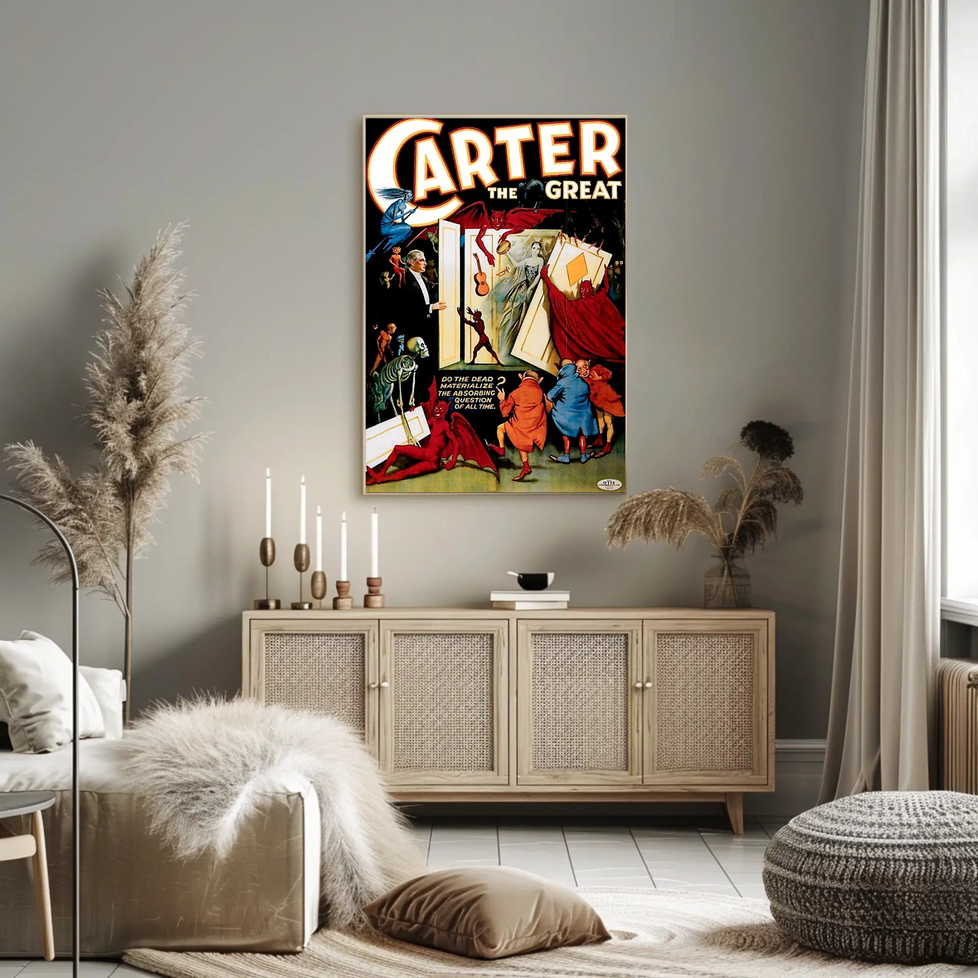 Carter the Great Magic Show Vintage Art Poster