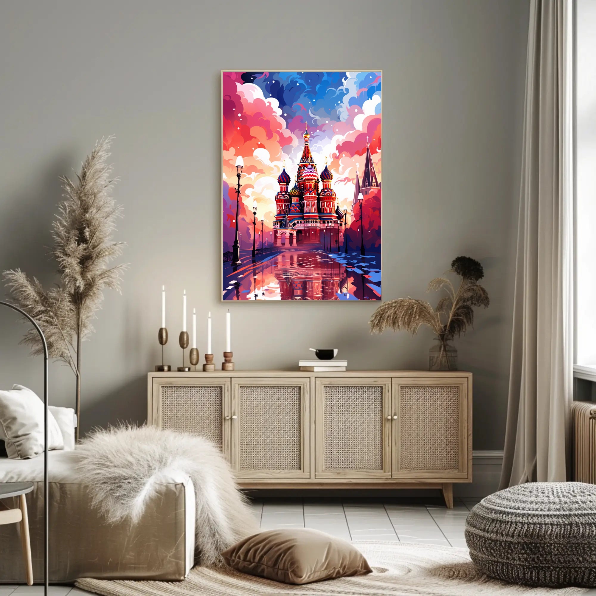 Vibrant St. BasilS Cathedral Poster