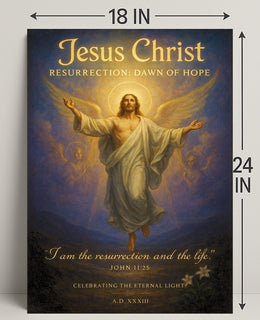 Jesus Christ Resurrection Dawn of Hope Poster PosterGoat