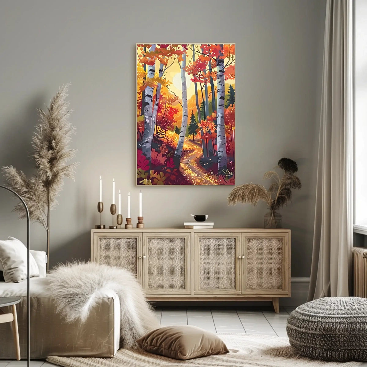 Autumn Forest Pathway Poster