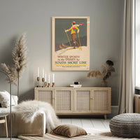 Winter Sports Adventure Travel Poster