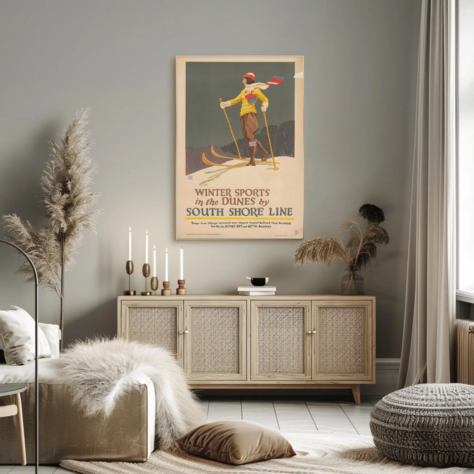 Winter Sports Adventure Travel Poster
