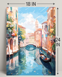 Venetian Canal Serenity Poster