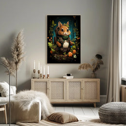Enchanted Forest Poster Adventure Awaits Wall Art Decor
