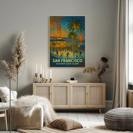 San Francisco Golden Gate Glow Poster