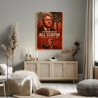 Bill Clinton 42nd President Poster