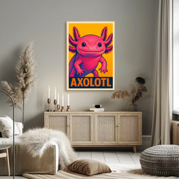 Axolotl Pop Art Poster
