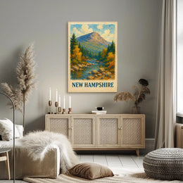 Scenic New Hampshire Landscape Poster
