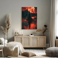 Gothic Moonlit Fantasy Art Print - Fantasy or Mythology Poster PosterGoat