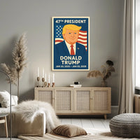 Patriotic American Presidency Modern Political Art Poster