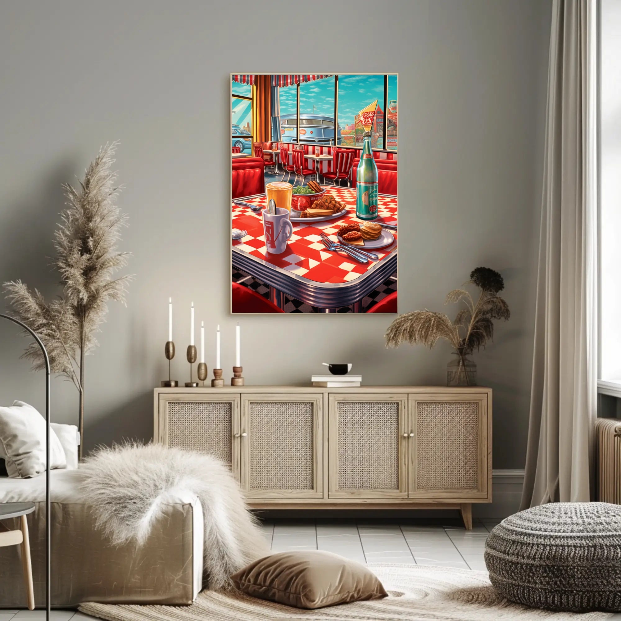 Retro Diner Delight Poster