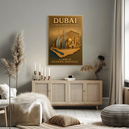 Dubai A Land of Modern Heritage Poster