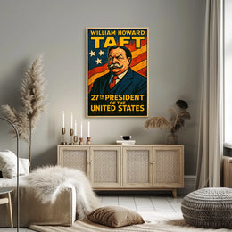 William Howard Taft 27th President Poster Vintage Wall Art