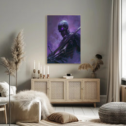 Skeleton Warrior Art: Dark Fantasy or Mythology Poster PosterGoat