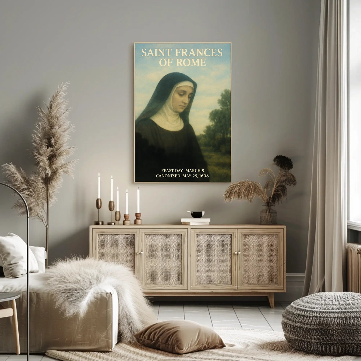Saint Frances Of Rome Poster