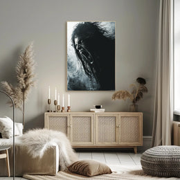 Intense Expression Art Poster for Home Decor and Wall Art PosterGoat