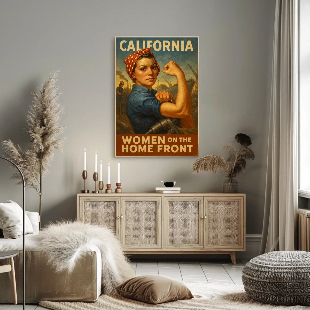 California Women On The Home Front Poster