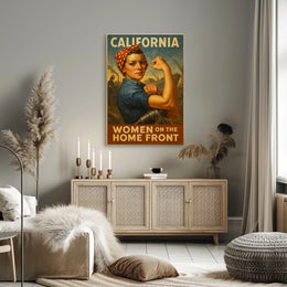 California Women On The Home Front Poster