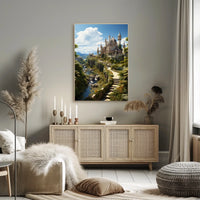 Enchanted Castle in a Serene Landscape Poster