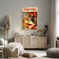The Great Dayton Show Magic Performance Vintage Artistic Poster