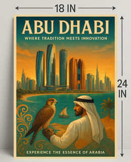 Abu Dhabi Tradition and Innovation Cultural or Heritage Poster