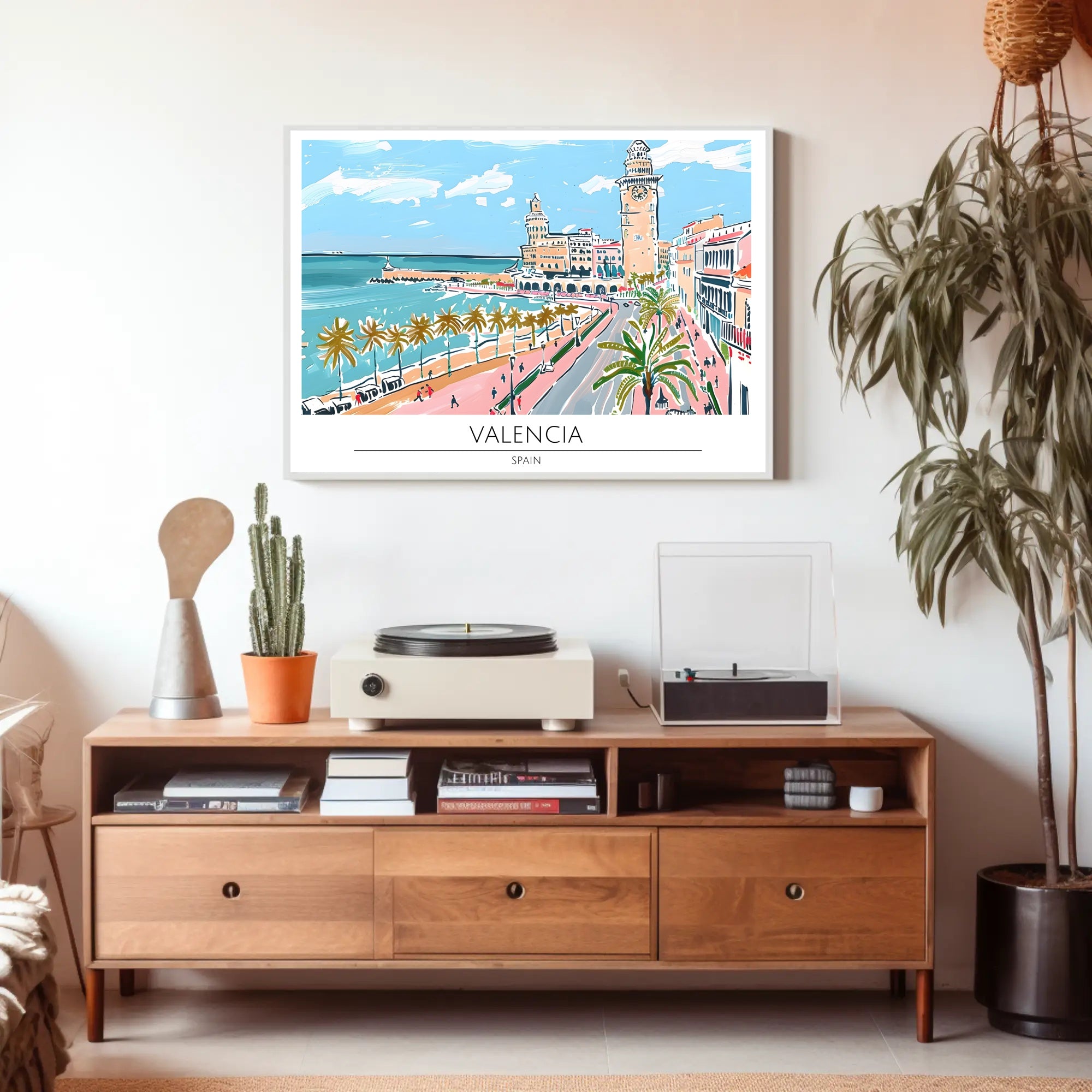 Valencia Coastal View Poster PosterGoat