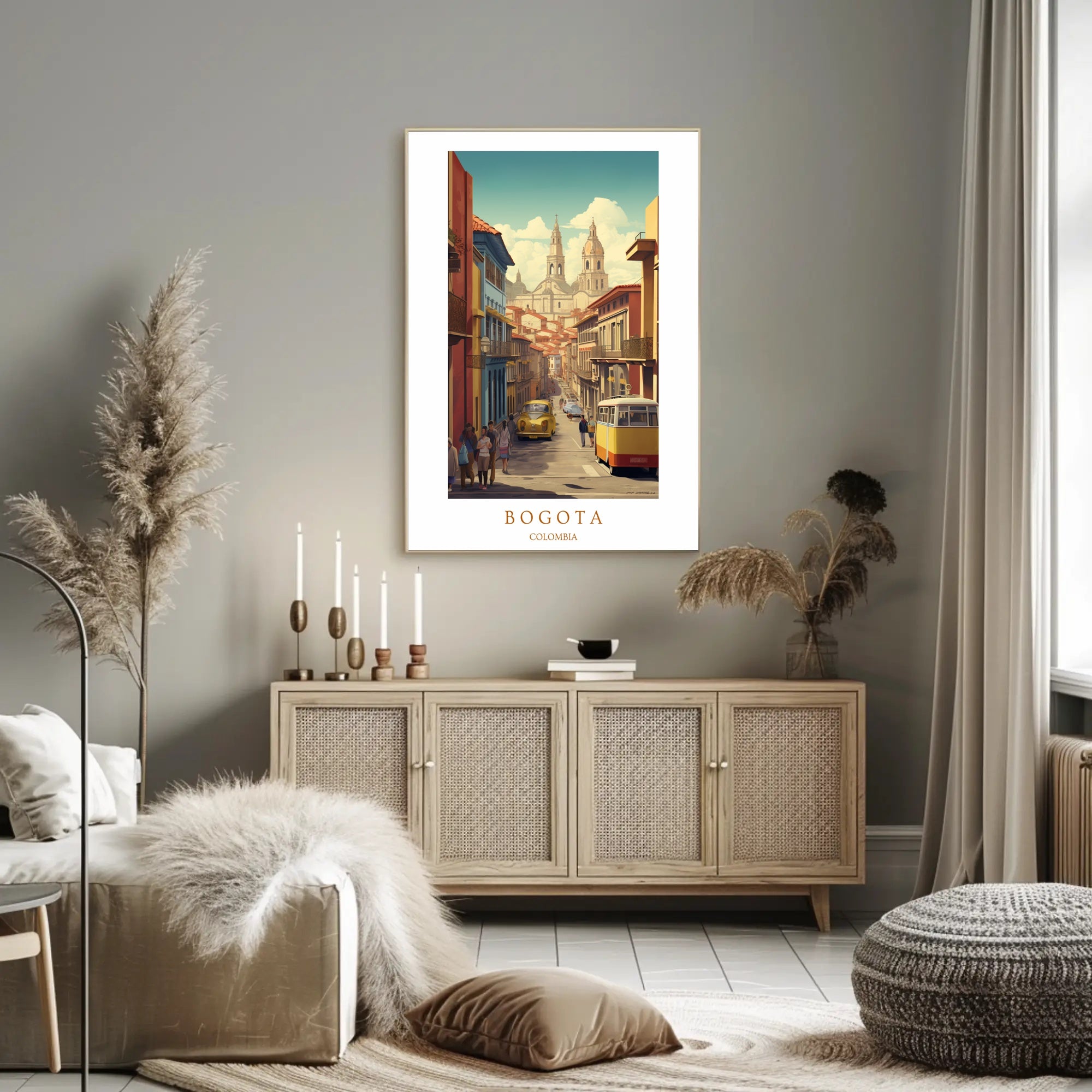 Streets of Bogotá Poster PosterGoat