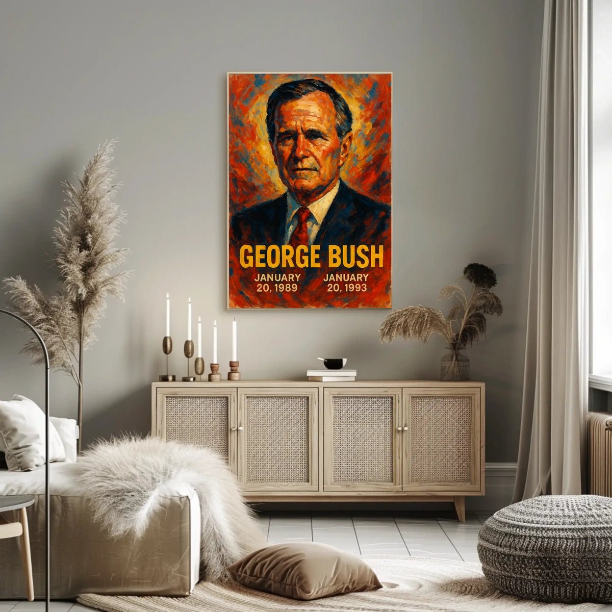 George Bush Presidential Term Poster