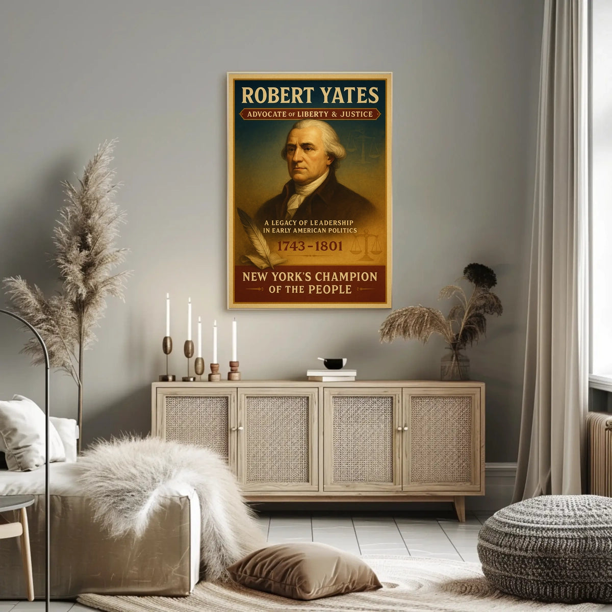 Robert Yates Historical Justice Portrait Poster